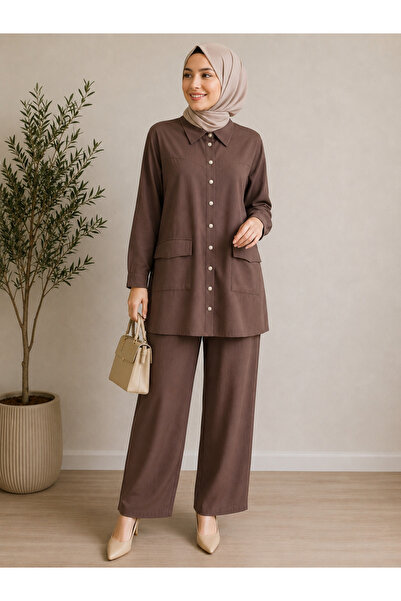 SURA Plus Size Modal Fabric Safari Suit