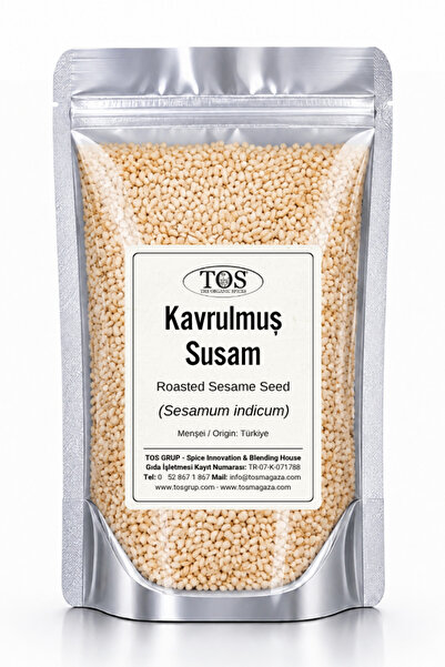 TOS The Organic Spices Susam Tohumu Kavrulmuş 1 kg (1. Kalite) Sesamum indicu...