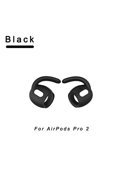Choice 3 pairs Pro 2 Black Sport Ear Hooks For AirPods Pro 2 Ear Holder Cover...