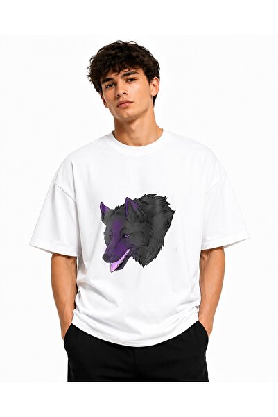Inscriptie Tricou Unisex Bumbac Premium Casual " Wolf avatar "