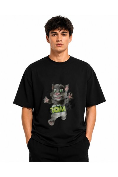 Inscriptie Ουνισέξ Βαμβακερό T-Shirt Υψηλής Ποιότητας  "Talking Tom 3D "