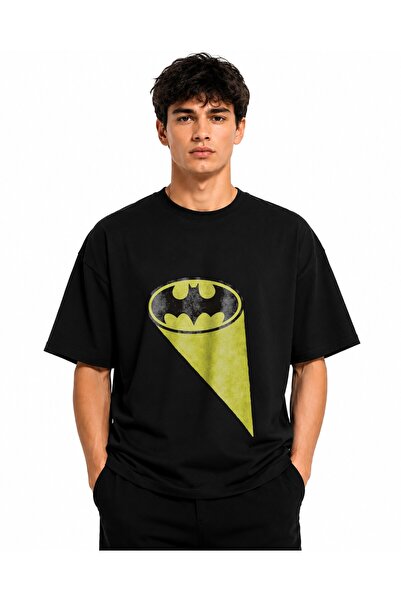 Inscriptie Tricou Unisex Bumbac Premium Casual " Batman logo "