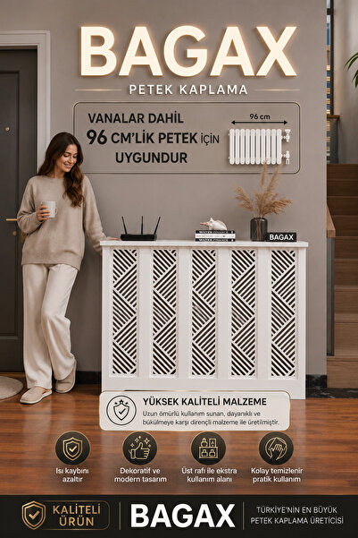 BAGAX Gordion Model, Beyaz Renk,iç Ölçü 96 Cm Dış Ölçü 100 Cm Petek Kaplama, ...