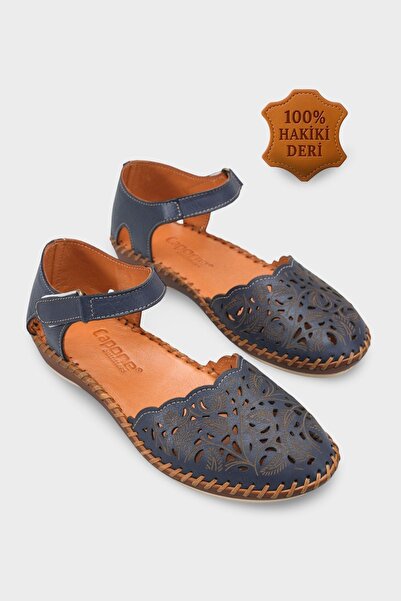 Capone Outfitters Casi Genuine Leather Soft Comfort Women's Sandals