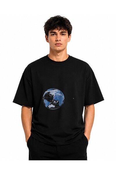Inscriptie Tricou Unisex Bumbac Premium Casual " World global "