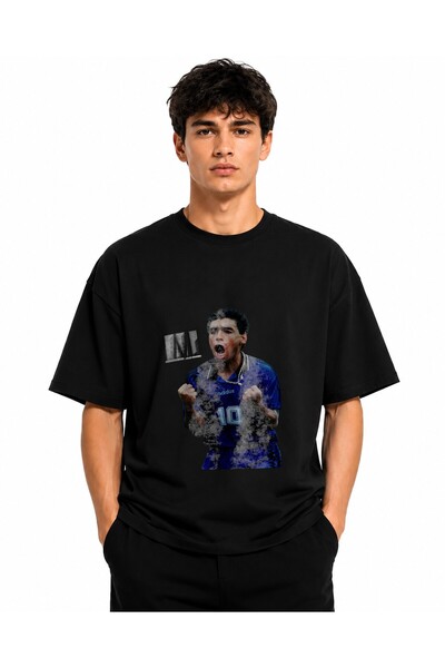 Inscriptie Ουνισέξ Βαμβακερό T-shirt Υψηλής Ποιότητας " "Ντιέγκο Μαραντόνα - ...