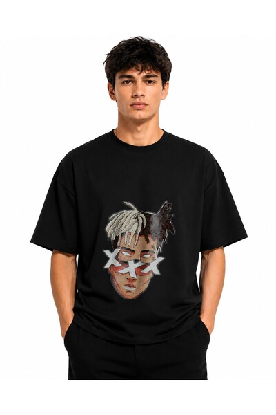 Inscriptie Unisex Βαμβακερό T-shirt Υψηλής Ποιότητας "Σχέδιο καρτούν με ράπερ "