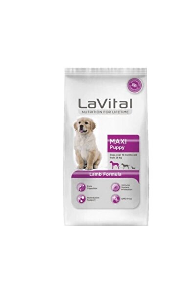 LaVital Maxi Puppy Kuzu Etli Büyük Irk Yavru Köpek Maması 3 kg