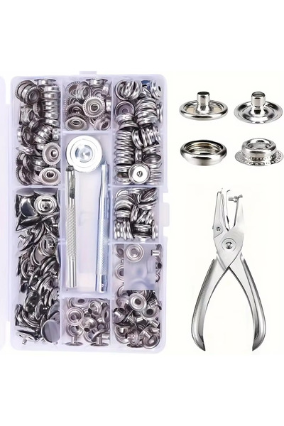 Choice 240pcs 15mm Canvas Snap Kit, Marine Grade Snap Fastener Stainless Stee...