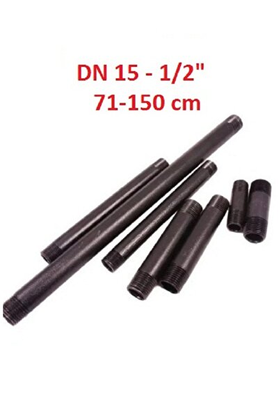 GenelTedarik İki Ucu Dişli Boru DN15 (1/2") 0-150 cm