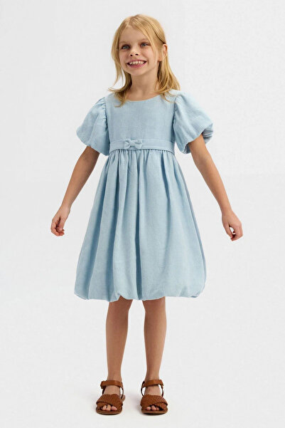 HAUSEkids 4-8 Years Old Mila Luna Girl's Dress-Blue