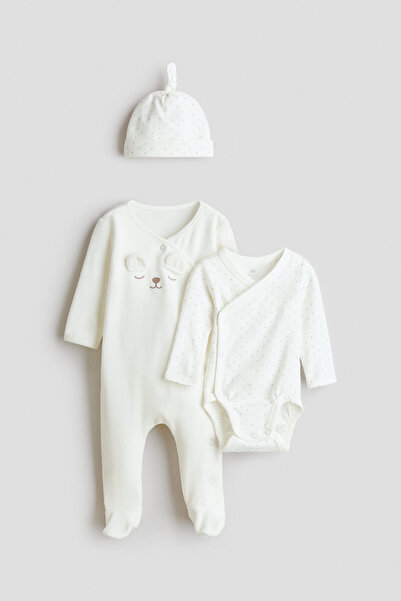 H&M 3 Parçalı Pamuklu Set