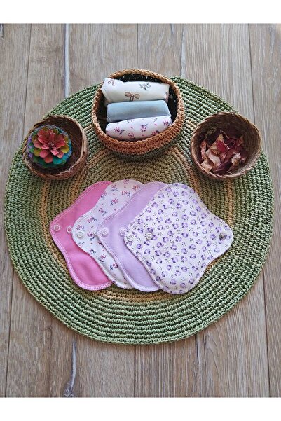 ECOSOFT Yıkanabilir Günlük Ped %100 Pamuk Bambu Ultra İnce Doğal Ped (4 Adet)