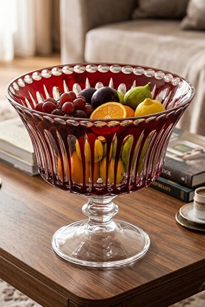 DECOSTYLE Mose Large Footed Fruit Bowl Mouth Diameter 27 cm Height 25 cm
