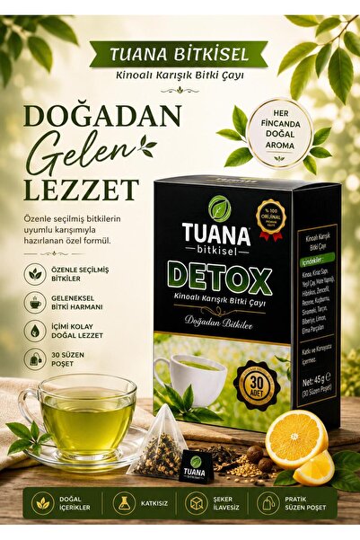 Tuvana Bitkisel Detox Özel Kinoa Karışımlı Bitkisel Form Çay