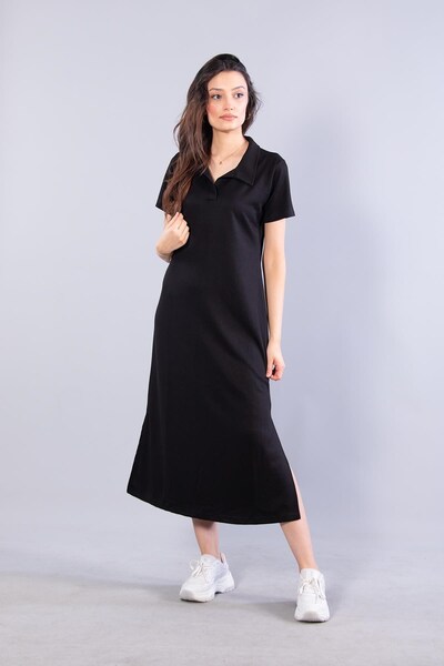 Mckanzie 26675 polo neck modal fabric dress