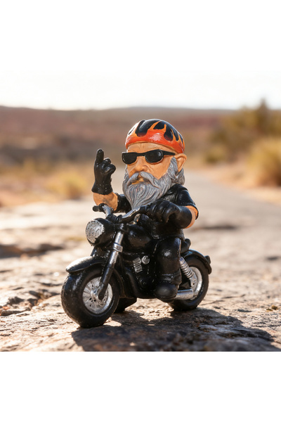 Choice W70640 Motorcycle Rider Sculpture Resin Fashionable Small Ornament Hom...