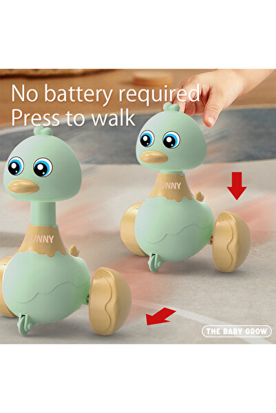 Choice Pressing and rebounding toy, rocking duck baby puzzle toy, learning cr...