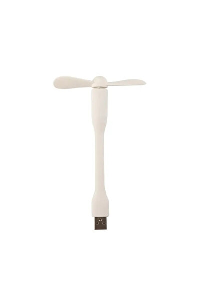 choice2 مروحة USB بيضاء إبداعية مرنة ومحمولة مع مصباح LED يعمل بالطاقة عبر US...