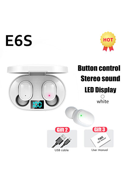 Choice1 White Wireless Headphones Bluetooth 5.1 Headset Noise Cancelling Head...