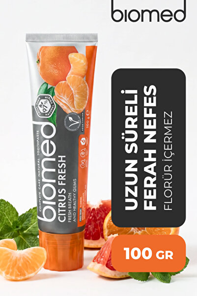 Biomed Citrus Fresh Mandalina Aromalı Bitkisel Diş Macunu 100 G