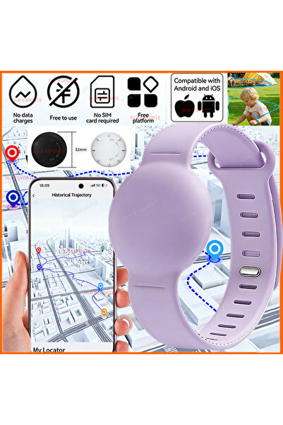 Choice1 Purple New Global Tracker Children's Wristband Waterproof Locator Sui...