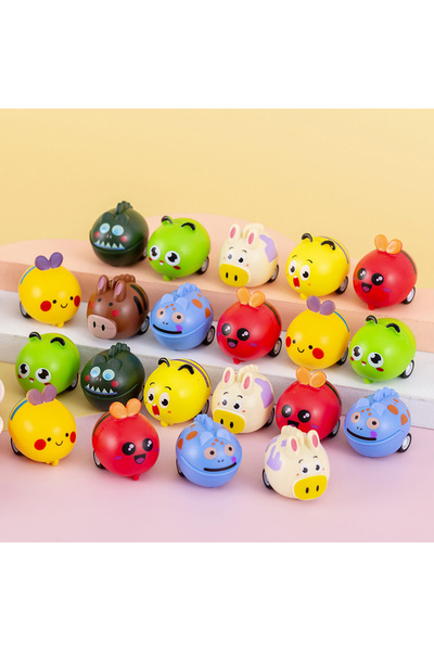 Choice 6PCS 6Pcs Cartoon Cute Pet Pull-Back Car Toy Children's Sports Toy Bir...