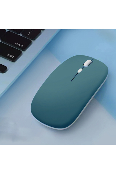 Choice7 Dark Green Bluetooth Mouse For Notebook PC Computer Battery Ultra-Thi...