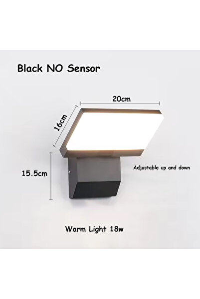 Choice Black No Sensor Outdoor Wall Light LED IP65 Waterproof Sensor 18w Fold...