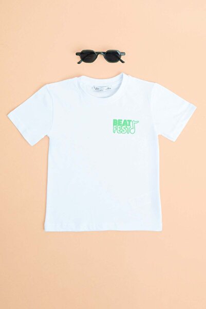 Fulla Moda Μπλουζάκι Beat Fest με τύπωμα για αγόρια