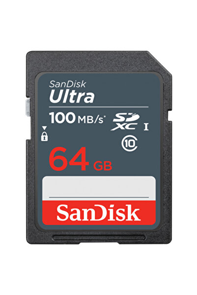 SanDisk Card Memorie SDXC Ultra, 64Gb, Clasa 10 SDSDUNR-064G-GN3IN