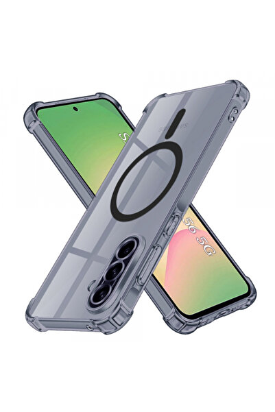 Samsung Husa MagSafe pentru Galaxy A56 A566, Techsuit, Shockproof Clear, Neagra