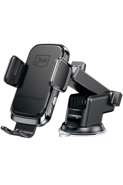 3MK Incarcator Auto Wireless Drive&Charge, 15W, 1.67A, Negru