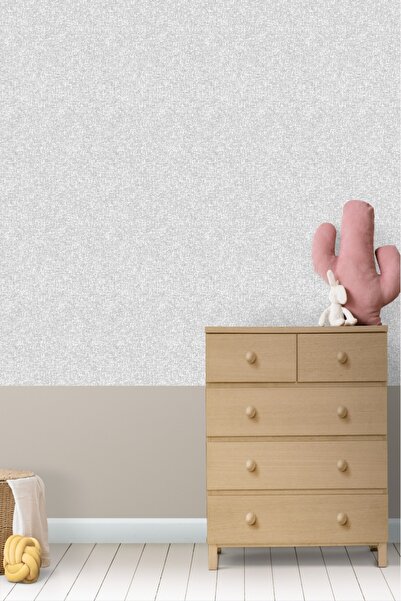 Milky Baby Zümrüt Kids 410-1 Gri Sade Duvar Kağıdı 5,33 M²