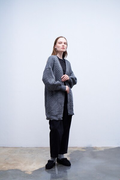 QANU Candy Knitwear Cardigan Gray