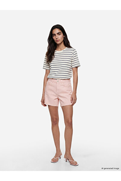 LC Waikiki Two Mt Shop Quality High Waist Women's Jean Shorts