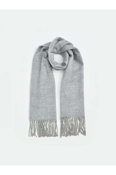 LC Waikiki Nevavm Farkıyla Lcw Accessories Gray Knitwear Plain Women's Scarf
