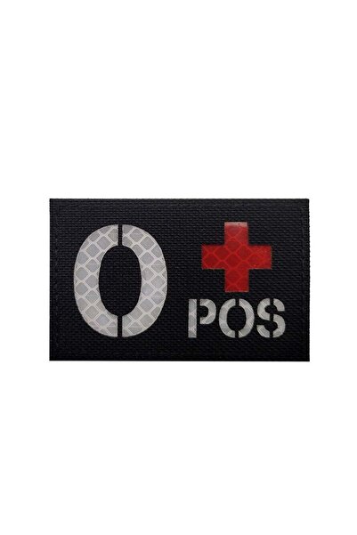 Choice26 HK60-08-Black O POS Infrared in the Dark Tactical Patch With Hook an...