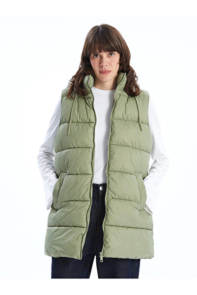 LC Waikiki Nevavm Women's Inflatable Vest with Hood with a Difference