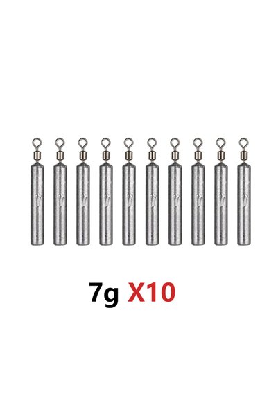 Choice 7g10Pcs 10pcs/Lot Fishing Sinker3.5g 5g 7g 10g 14g 20g Fishing Weights...