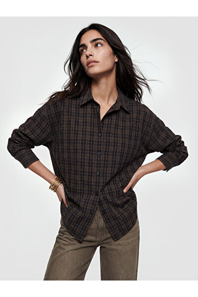 LC Waikiki Two Mt Shop Quality Plaid Oversize Women's Shirt