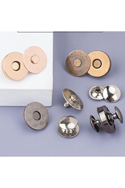 ipekbazaar 5 Adet Perçinli Çanta Mıknatısı, 18mm