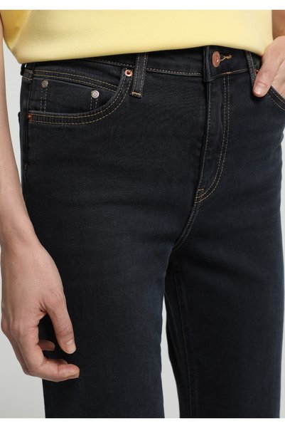 Colin's Pantaloni din denim albastru-negru, croială evazată, pentru femei