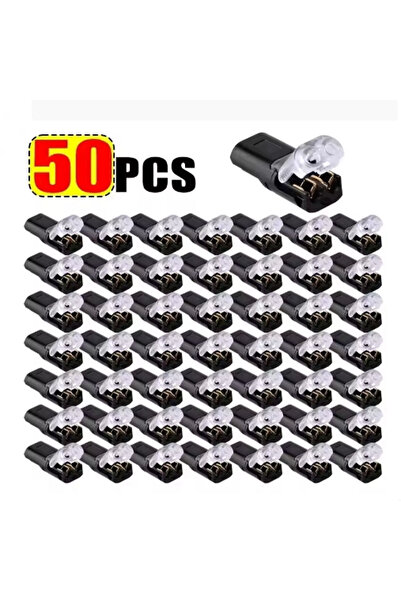Choice 50 قطعة موصل سلكي مزدوج قابل للتوصيل مع مشبك قفل، موصل سلكي LED قابل ل...