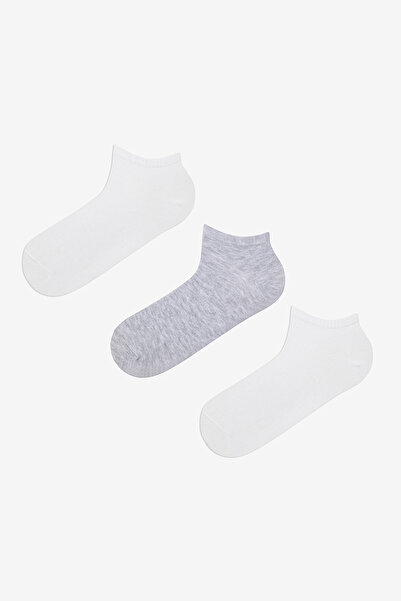 Penti Men's Super Gray - White 3-Piece Booties