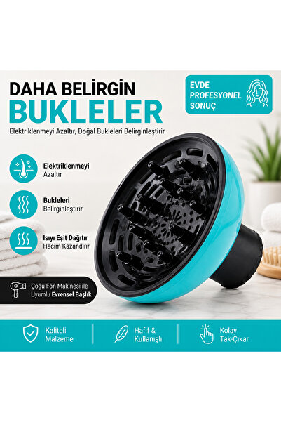 Dearling Profesyonel Fön Makinesi Vigo Başlığı - Hacimli ve Belirgin Kıvırcık...