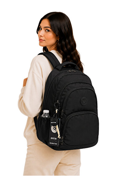 Harmela 34600 Black Waterproof Fabric Multi-Compartment Lightweight Children'...