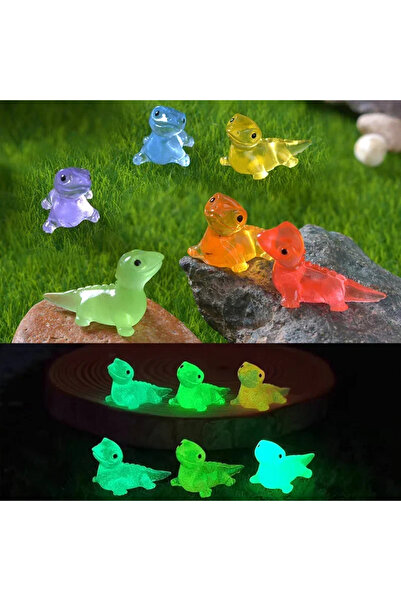 Choice 20PCS color random 10/20PCS Mini Lizards Glow At Dark Vivarium DIY Acc...