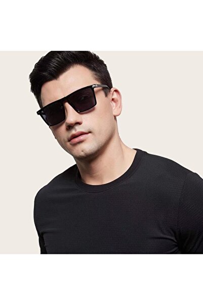 Choice black Oversized Square Sunglasses For Men Vintage Flat Top Sun Glasses...