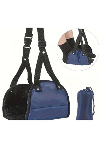 Choice Blue Adjustable Foot Hammocks for Travel, Car, Airplane Rest, Office H...